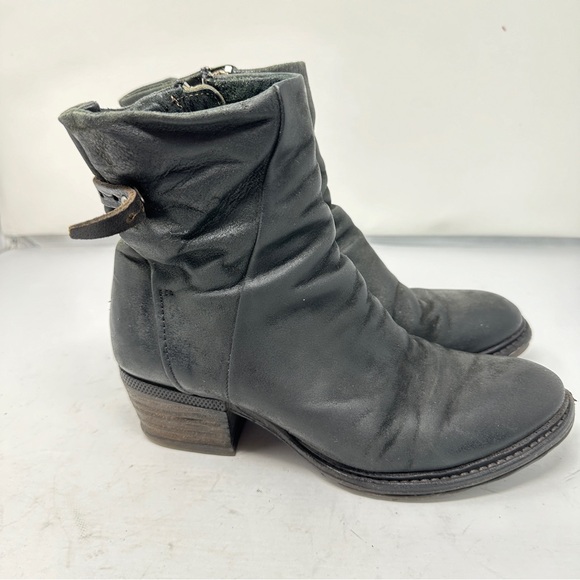 A.S.98 Black Ankle Boots - Picture 4 of 12